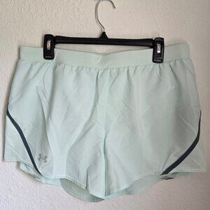 Under Armour Mint Green Drawstring Shorts Size Large